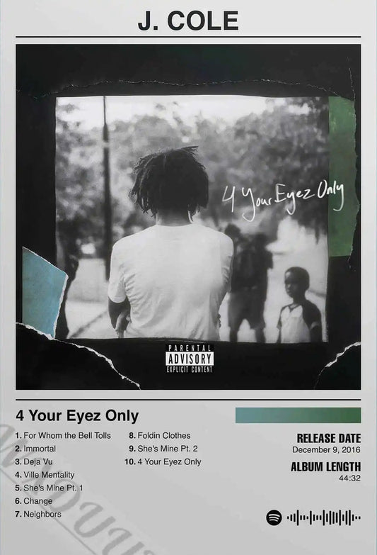 J.Cole 4 Your Eyez Only - Poster