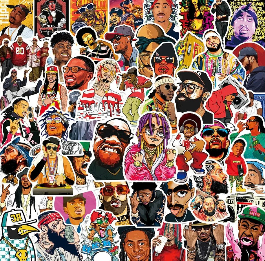 NEW SCHOOL HIPHOP 50 PACK - Sticker Pack