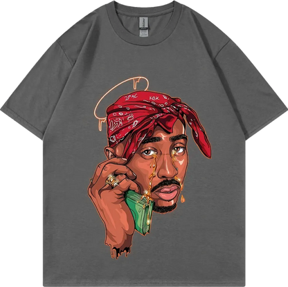 MoneyCalls - Oversized Tupac T-Shirt