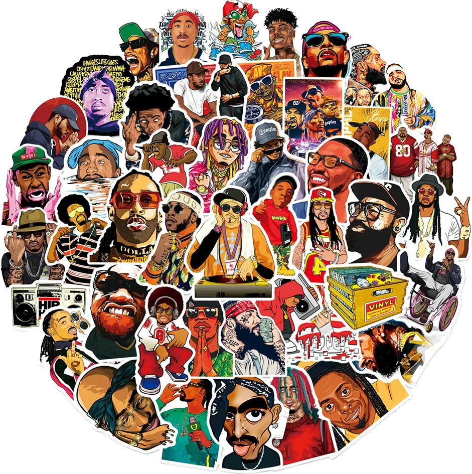 NEW SCHOOL HIPHOP 50 PACK - Sticker Pack